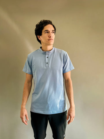 Henley Manga Corta