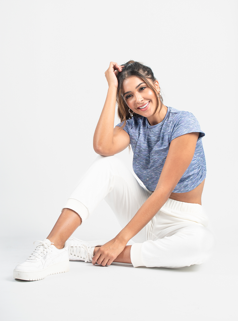 Camisa Crop Top Cruzada