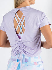 CAMISA AMARRE ATRAS MANGA CORTA