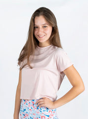 CAMISA AMARRE ATRAS MANGA CORTA