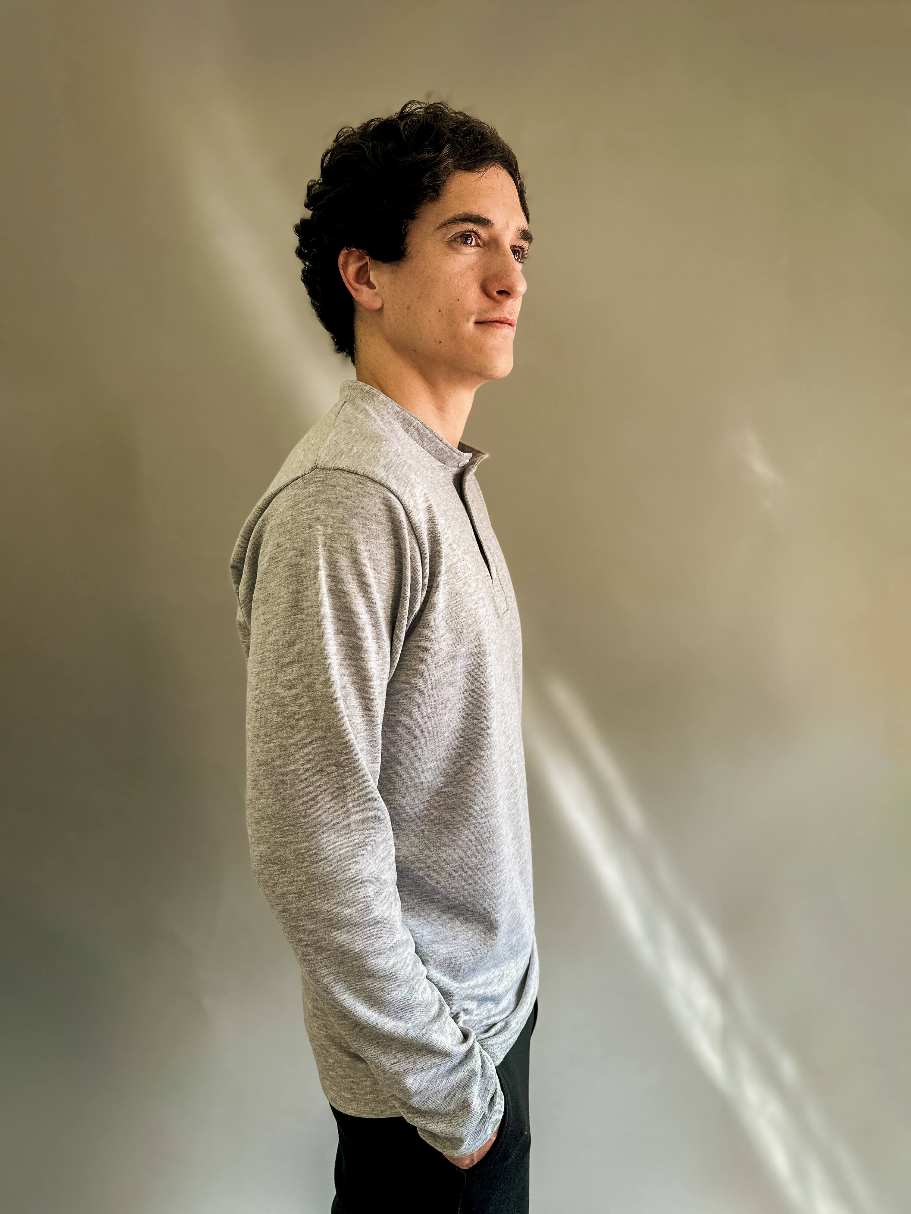 Henley Manga Larga