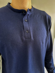 Henley Manga Larga