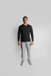 Henley Manga Larga