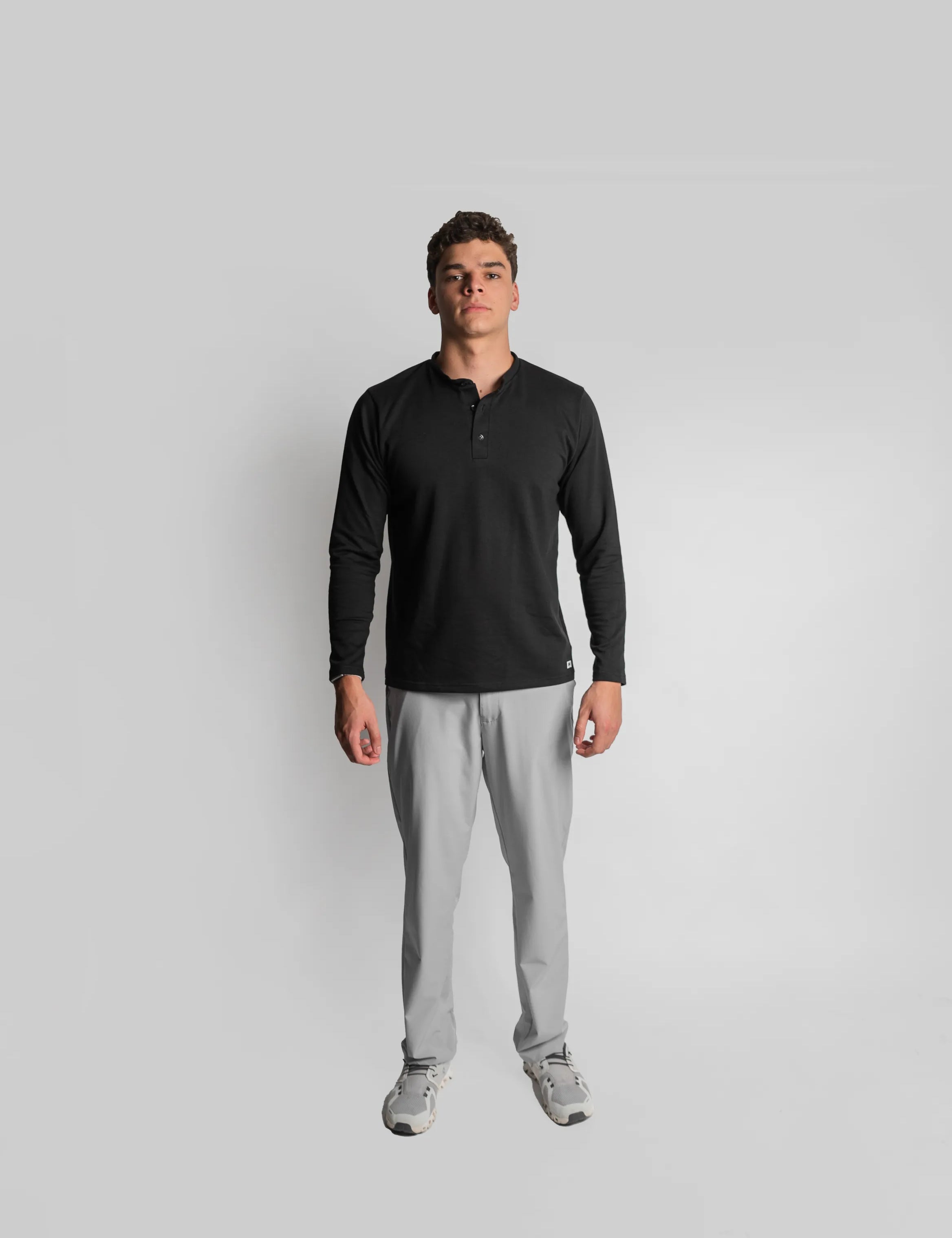 Henley Manga Larga
