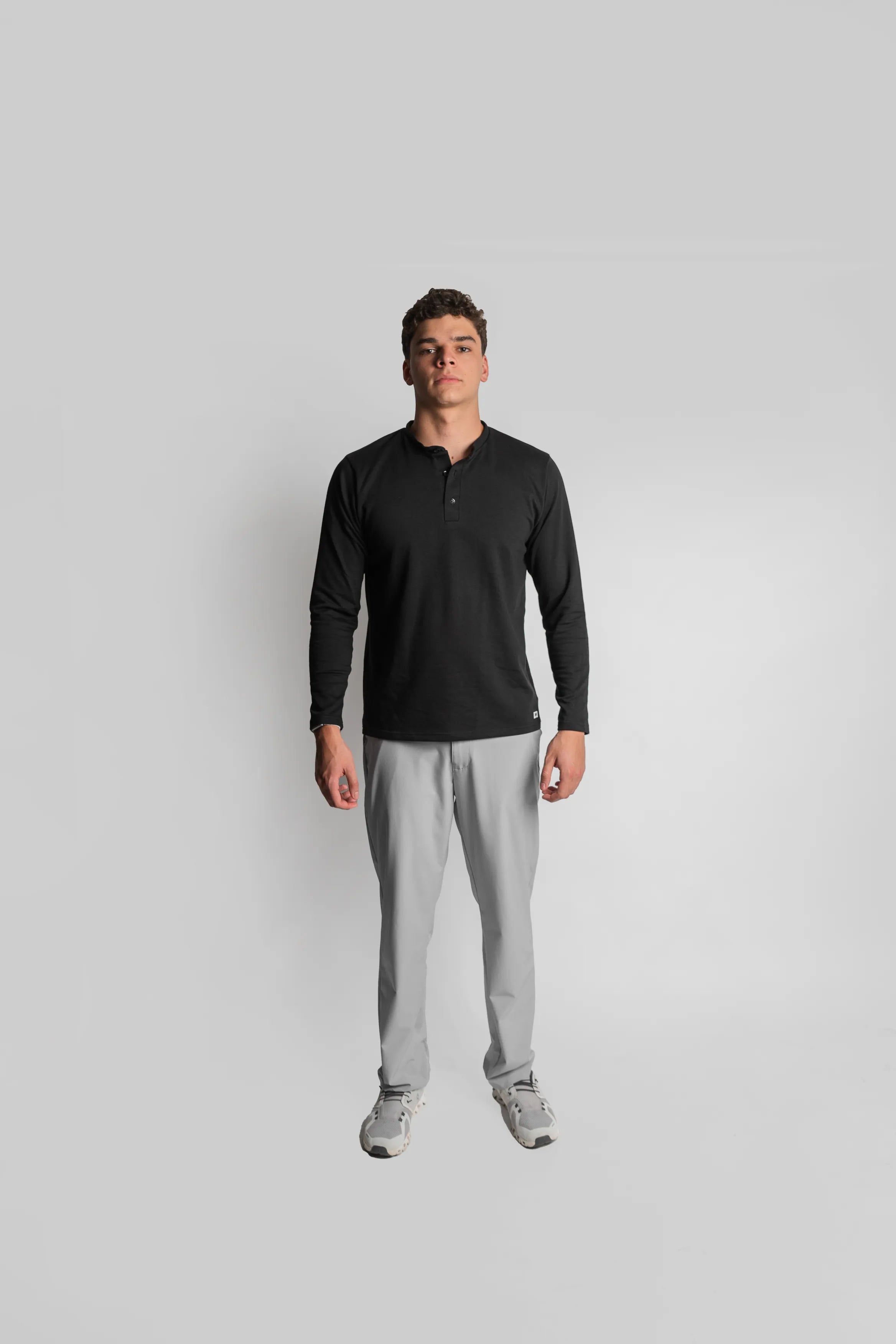 Henley Manga Larga