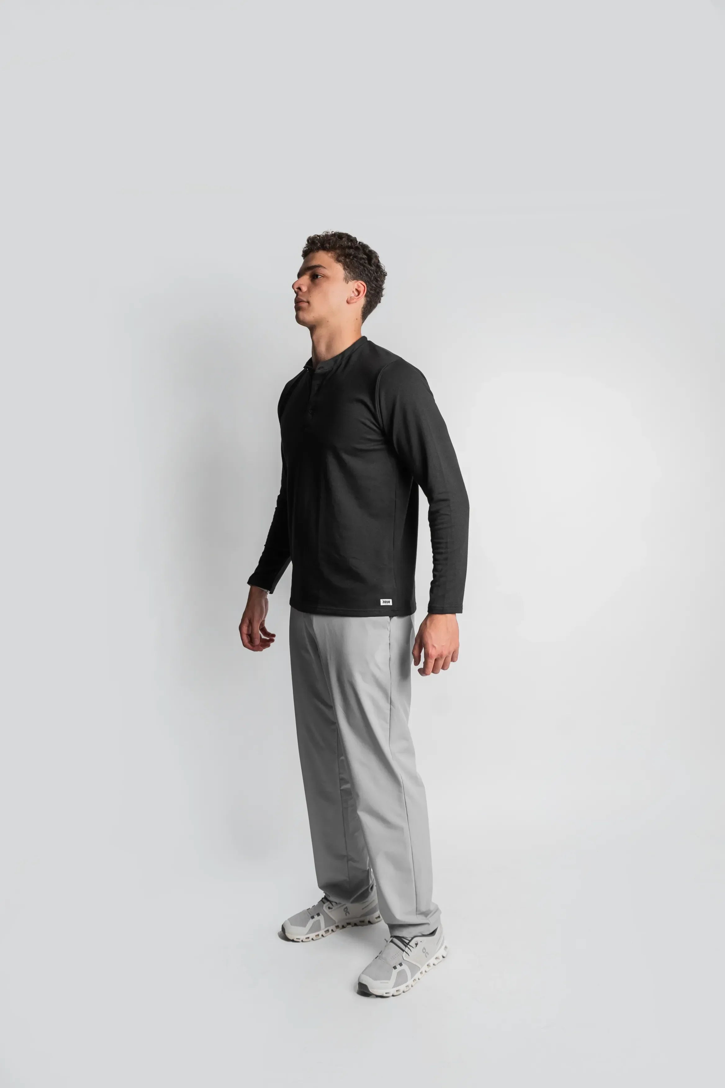 Henley Manga Larga