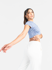 Camisa Crop Top Cruzada
