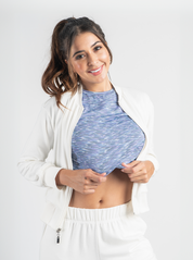 Camisa Crop Top Cruzada